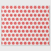 30e Birthday Red Star Cadeaupapier (Vlak)
