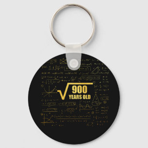30e Birthday Square Root van 900 30 jaar oud Sleutelhanger