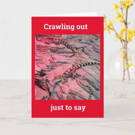 *30e BIRTHDAY* VAN DEZE COOL SNAKE Kaart (Gele Bloem)