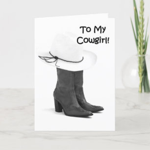 "30e" BIRTHDAY WIL MIJN COWGIRL! Kaart