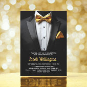 30e Black and Gold Tuxedo verjaardagsevenement Kaart