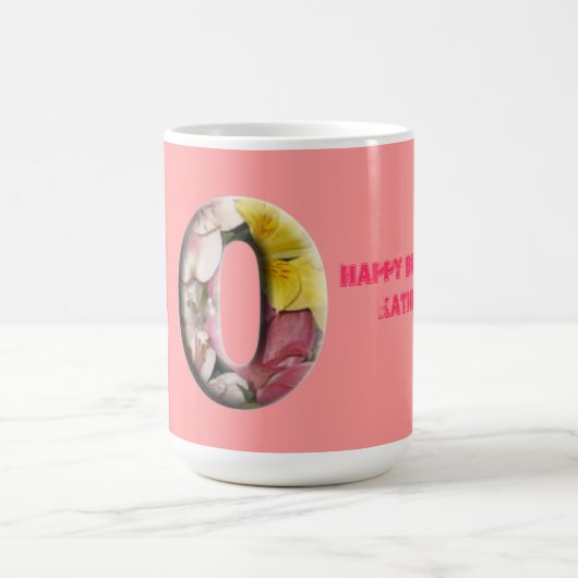 30e Bloemenmijlpaal Gepersonaliseerde mok (Center)