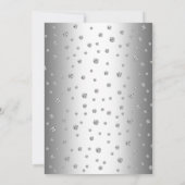 30e bruiloft Jubileum - Elegant zilver Kaart (Achterkant)