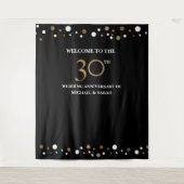 30e BRUILOFT Jubileum Foto achtergrond Wandkleed (Voorkant)