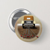 30e bruiloft Jubileum Gifts Ronde Button 5,7 Cm (Voorkant /achterkant)