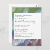 30e bruiloft Jubileum Moderne uitnodiging (Voorkant / Achterkant)