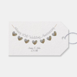 30e bruiloft Jubileum parel cadeau label Cadeaulabel