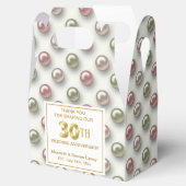 30e bruiloft Jubileum Parels Favor Box Bedankdoosjes (Geopend)