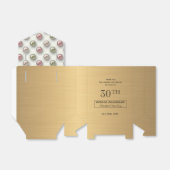 30e bruiloft Jubileum Parels Favor Box Bedankdoosjes (Uitgevouwen)