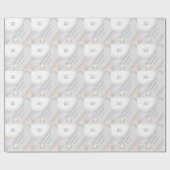 30e bruiloft Jubileum Pearl Cadeaupapier (Vlak)