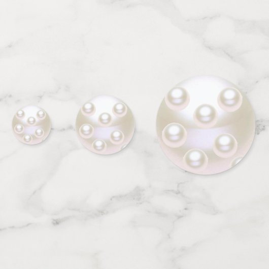 30e bruiloft Jubileum Pearl Confetti (Achterkanten)