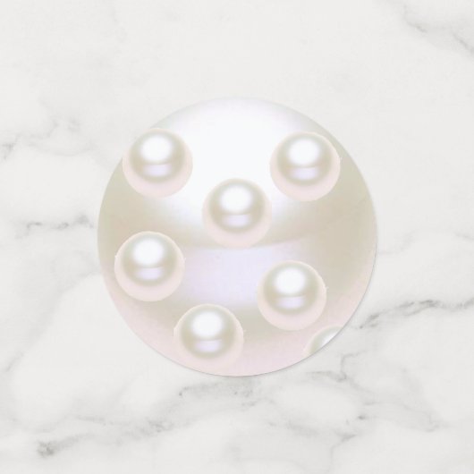 30e bruiloft Jubileum Pearl Confetti (Kleine voorkant)