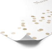 30e bruiloft Jubileum Pearl Dust Welcome Sign Poster (Hoek)