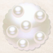 30e bruiloft Jubileum Pearl Kartonnen Onderzetters (Voorkant)