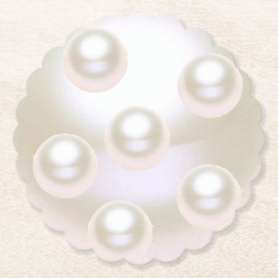 30e bruiloft Jubileum Pearl Kartonnen Onderzetters