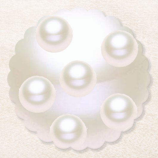 30e bruiloft Jubileum Pearl Kartonnen Onderzetters (Voorkant)