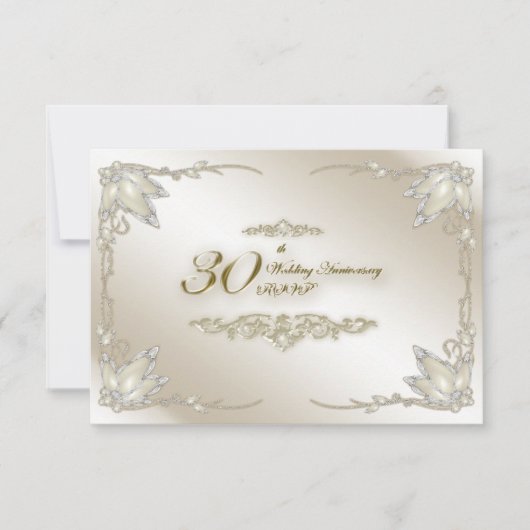 30e bruiloft Jubileum RSVP (Voorkant)