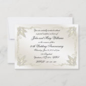 30e bruiloft Jubileum RSVP Kaart (Achterkant)