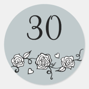 30e bruiloft Jubileum Stickers