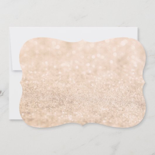 30e Champagne Fab Glam Birthday Party Invite Kaart (Achterkant)