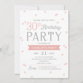 30e Confetti Uitnodiging | Birthday (Voorkant)