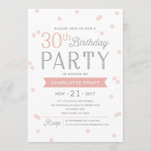 30e Confetti Uitnodiging   Birthday