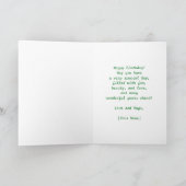 30e dag Jasmine Flowers Name Modern Golden Lijst Kaart (Binnen)