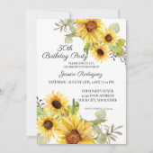 30e Dertigste Verjaardag Rustieke Zonnebloem Bloem Kaart (Voorkant)