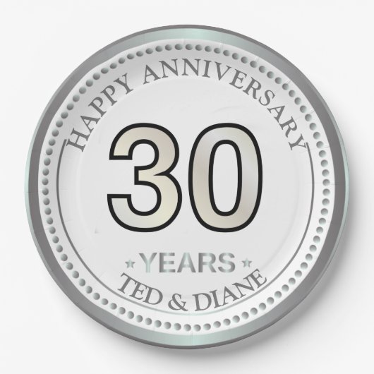 30e diamantherdenkingsdag Bord (Voorkant)