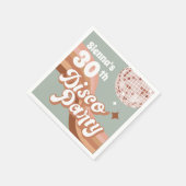 30e Disco Party Retro Verjaardagsservetten Servet (Hoek)