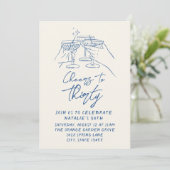 30e Doddle Hoera voor 30e kustfoto verjaardag Kaart (Staand voorkant)