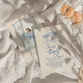 30e Doddle Hoera voor 30e kustfoto verjaardag Kaart