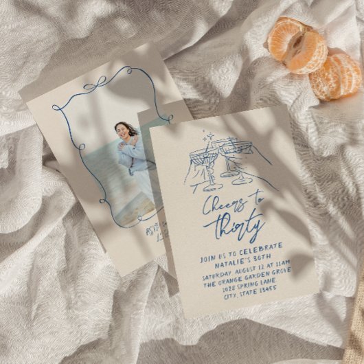 30e Doddle Hoera voor 30e kustfoto verjaardag Kaart