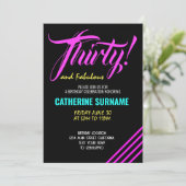 30e fabelachtige verjaardagsfeestviering kaart (Staand voorkant)