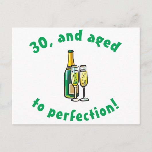  30e geboorte-cadeau briefkaart (Voorkant)