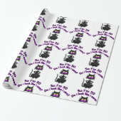 30e geboortecat cadeaupapier (Uitgerold)