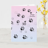 30e geboortecat (foto toevoegen) kaart (Gele Bloem)