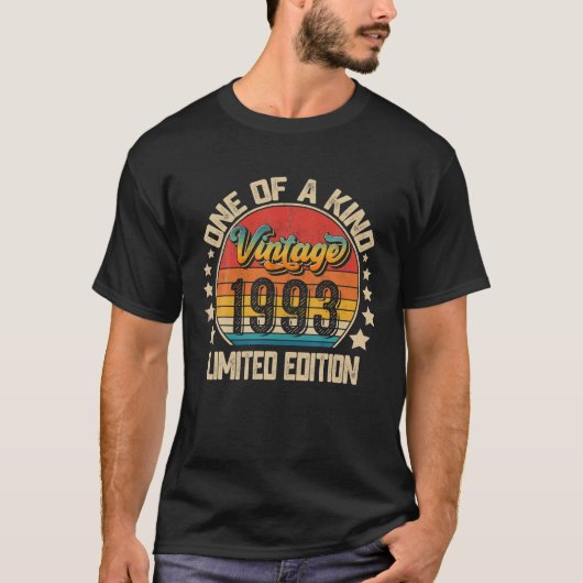 30e geboortedag 1993 30 jaar t-shirt (Voorkant)