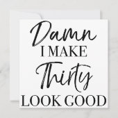 30e geboortedag kaart (Voorkant)