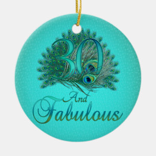 30e geboortedag keramisch ornament