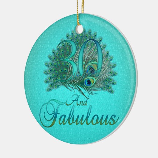 30e geboortedag keramisch ornament (Links)