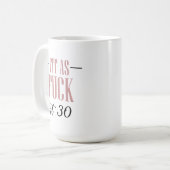 30e geboortedag Mok | Fit op 30 (Voorkant links)