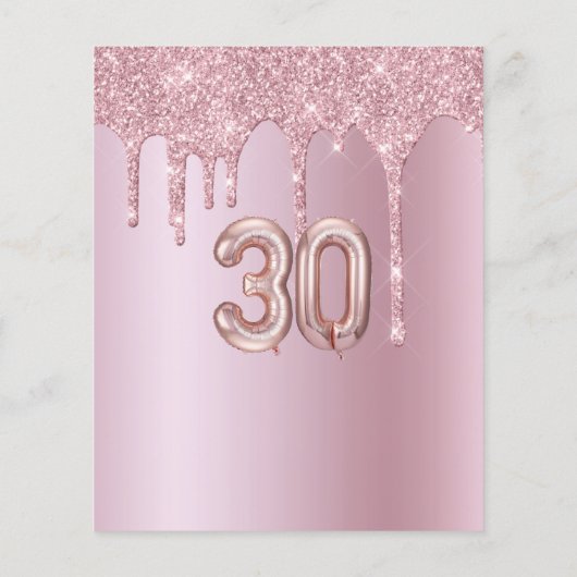 30e geboortedag voor haar (Achterkant)