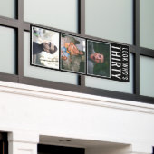 30e geboortedagfoto-banner spandoek (Buitenkant Gebouw)