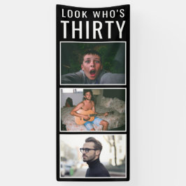 30e geboortedagfoto-banner spandoek