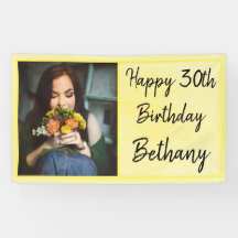 30e gele Waterverf Foto van de geboorte