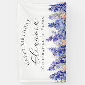 30e Gelukkige Verjaardag Banner Blauw Juli Geboort (Verticaal)