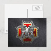 30e graad: Knight Kadosh Briefkaart (Voorkant / Achterkant)