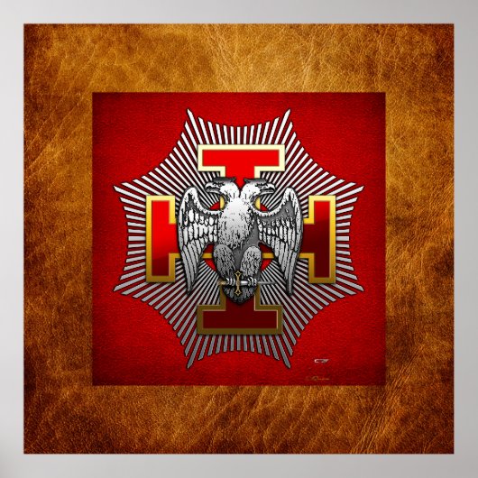 30e graad: Knight Kadosh Poster (Voorkant)