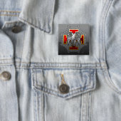 30e graad: Knight Kadosh Vierkante Button 5,1 Cm (In situ)